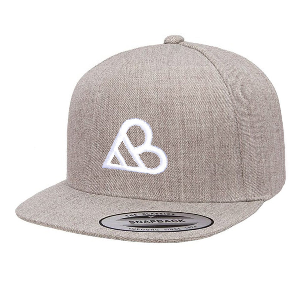 AB Logo Snapback Hat - Heather Gray