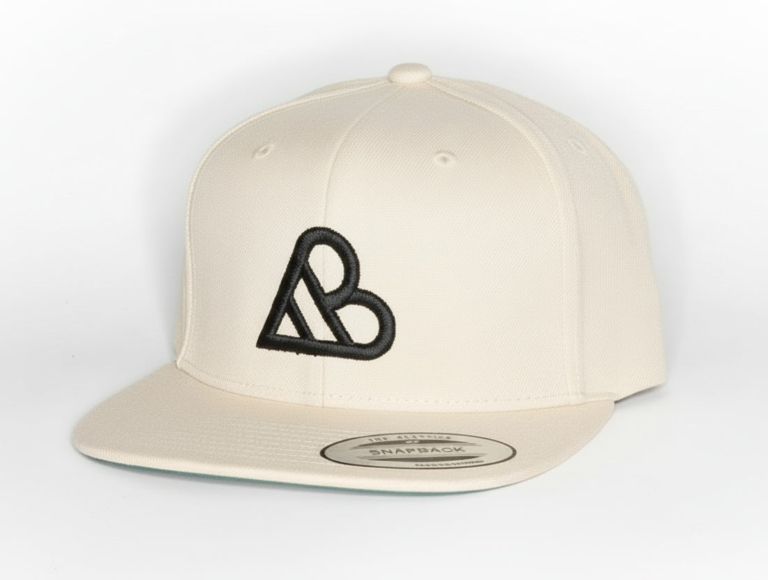 AB Logo Snapback Hat - Natural