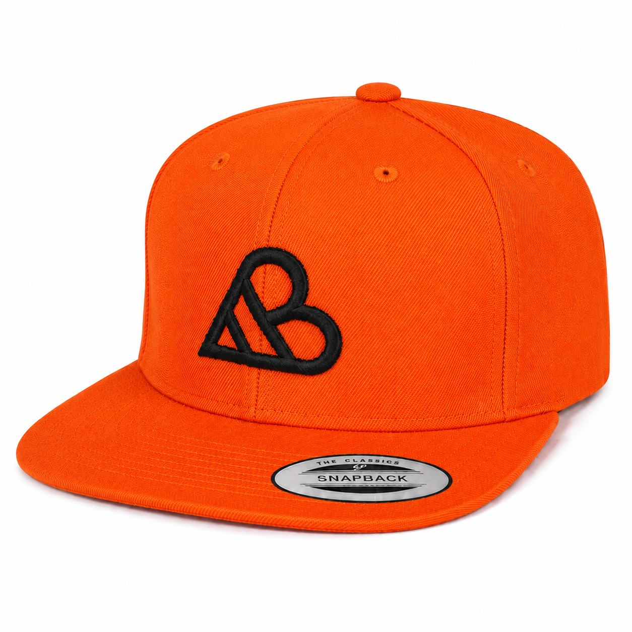 AB Logo Snapback Hat - Orange